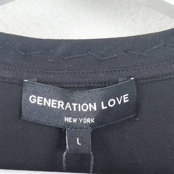 Generation Love Black Tank Top with Gold Accents - Picture 8 of 11